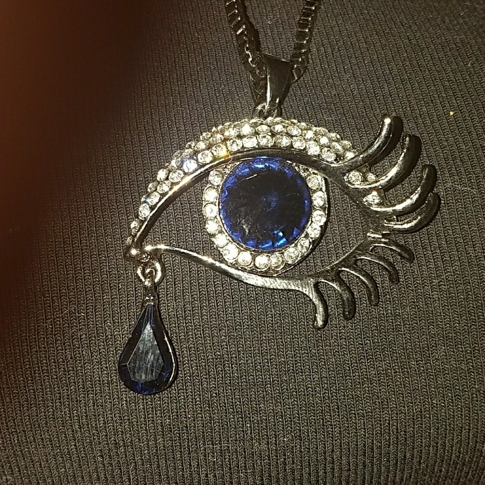 "Blue Teardrop" Fashion Pendant